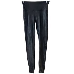 Spanx Faux Leather Leggings | Black | Large
